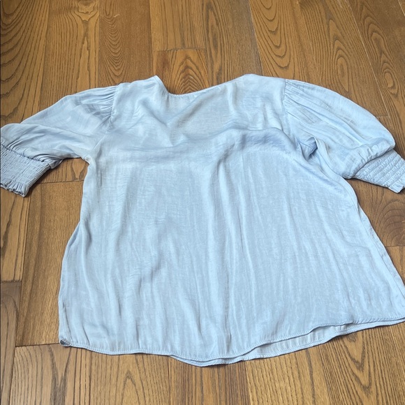 Maison D Amelie Chic Light Blue Women's Blouse - Picture 5 of 5